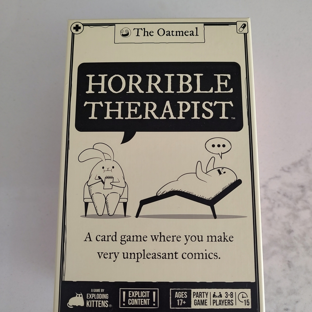 LIKE NEW Horrible Therapist Card Game Explicit (Opened/Played Once)